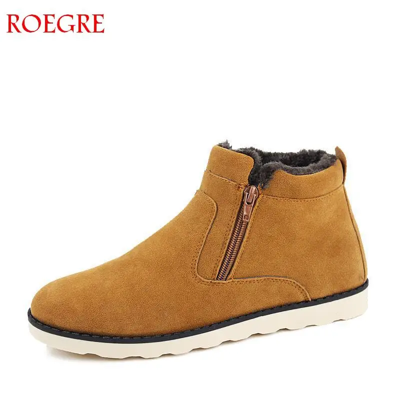 

New Arrival Fashion Winter Man Boots Wear Resistant Handmade Ankle Boots Warm Working Boot Zipper Men Casual Shoes size 37-47
