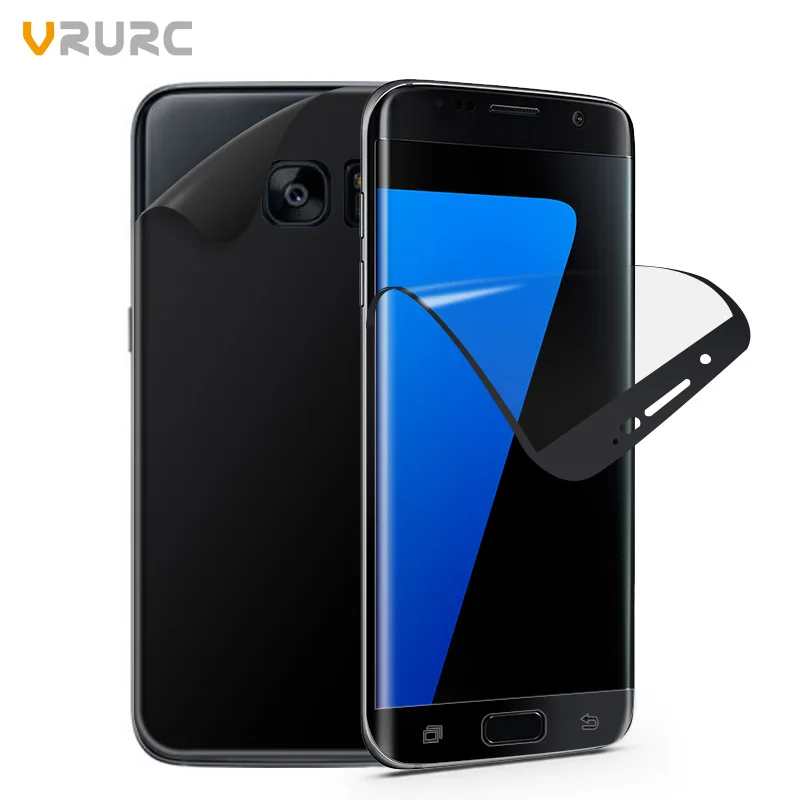 Vrurc Экран протектор для samsung Galaxy S7 края спереди и сзади 3D полное покрытие PET