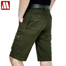 Бренд mydbsh плюс размер 30-44 летние мужские армейские зеленые карго шорты бермуды в повседневном стиле Шорты хлопковые короткие брюки Pantalones Corto