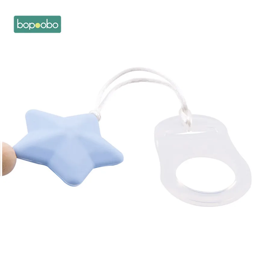 Bopoobo 1 шт. детская силиконовая игрушка в виде животного Соска с бусами цепочка для кормления младенцев аксессуары для зубных цепей детская продукция