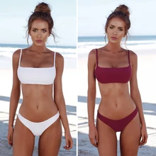 Женский купальник, бикини с пуш-апом и высокой талией, XXL, 2019(China)