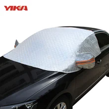 YIKA высокое качество четыре слоя соединения хлопок алюминиевая фольга лобовое стекло анти-снег водонепроницаемый град анти-УФ для обычный автомобиль