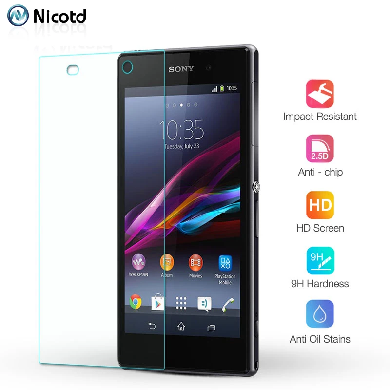 

Premium 9H Tempered Glass For Sony Xperia Z1 Z3 Compact Screen Protector For Sony M5 M4 T2 T3 Z2 Z3 Z4 HD Glass Protective Film