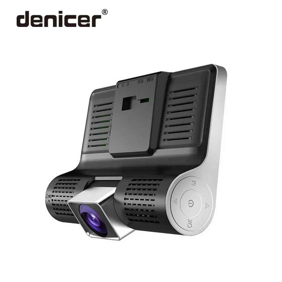  New 3 Cameras Car DVR 4 inch IPS Dash Cam three-way high-speed Full HD 1080P Driving DVRs Dual Lens