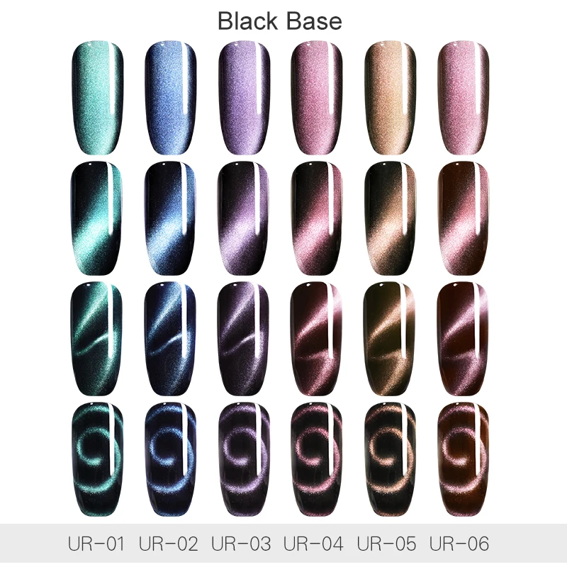 اور السكر 5 مللي المغناطيسي 5D القط العين الأشعة فوق البنفسجية هلام مسمار البولندية المغناطيس الليزر مسمار الفن ورنيش مليء بالنجوم السماء الي...