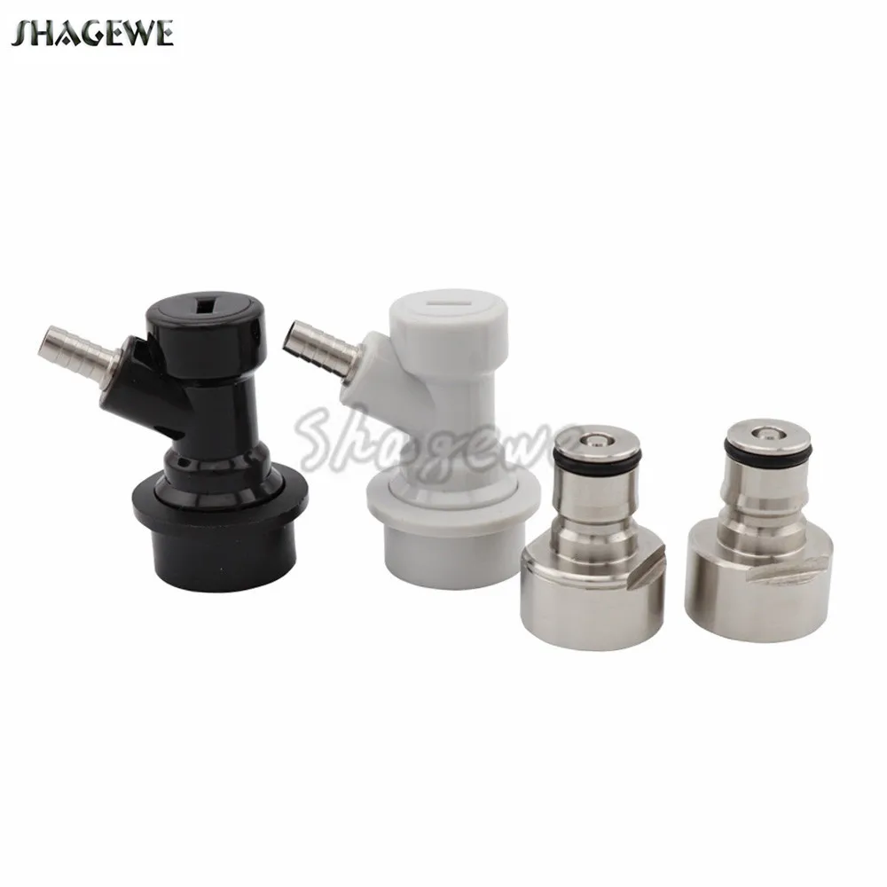 

Stainless Steel Carbonation Cap Ball Lock Post for A G D Beer Keg Coupler Kit Gas Liquid Disconnect G5/8"thread Homebrew kegging