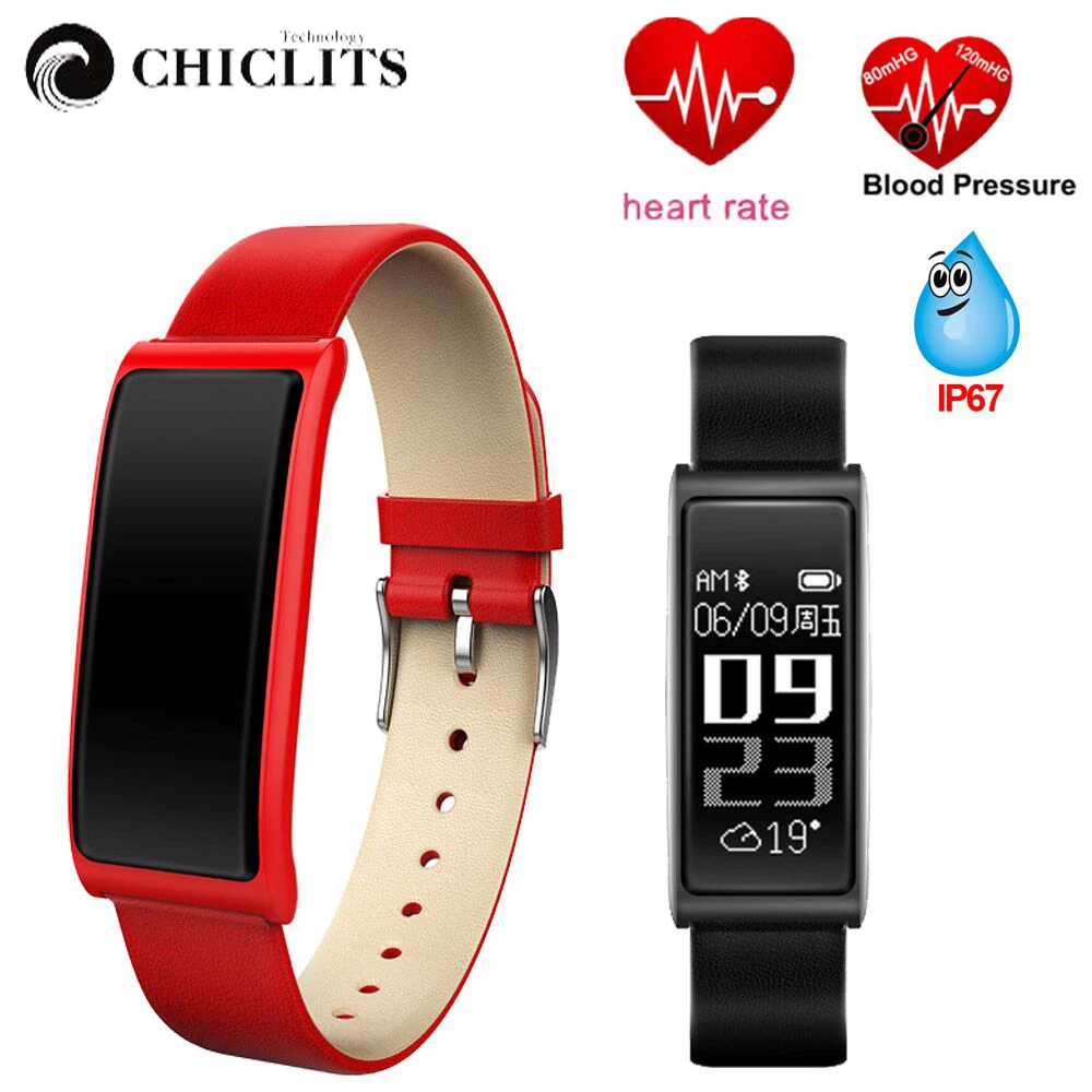 

New C9 Smart Wristband Watch Activity Tracker Heart Rate Monitor Blood Pressure IP67 Waterproof Smart Bracelet For iOS Android