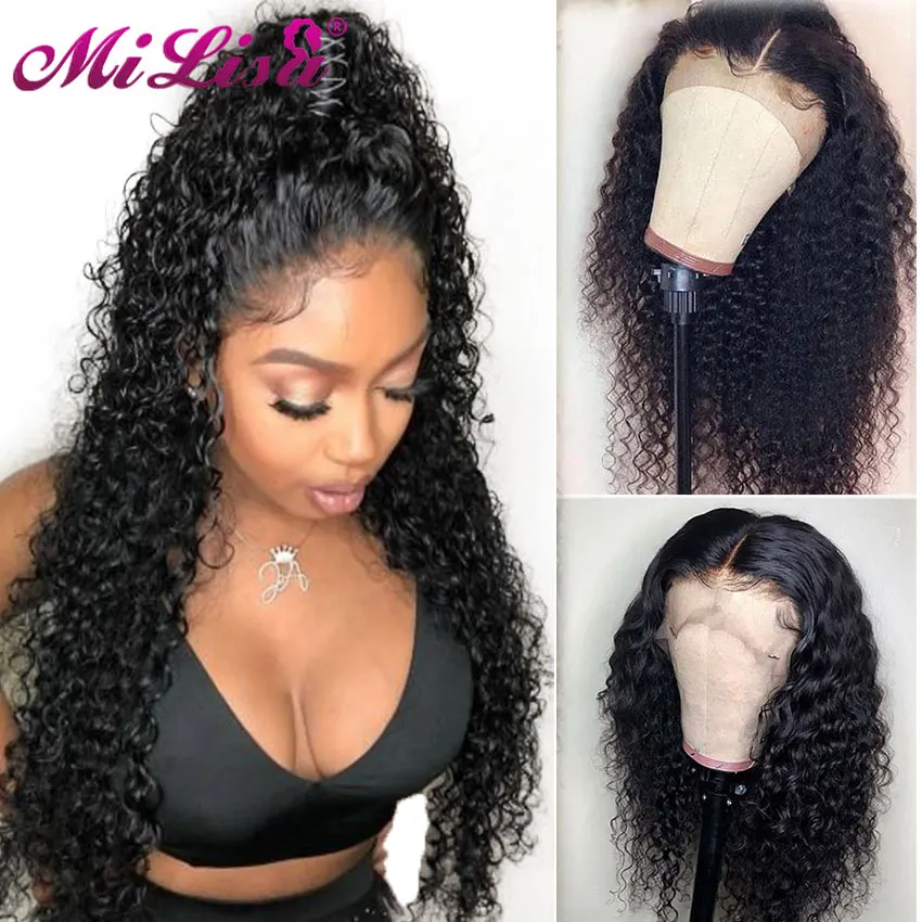

Deep Wave Wigs Pre Plucked With Baby Hair Mi Lisa Remy Malaysian Wig 8 - 26 Inches Glueless Lace Human Hair Wigs For Black Women