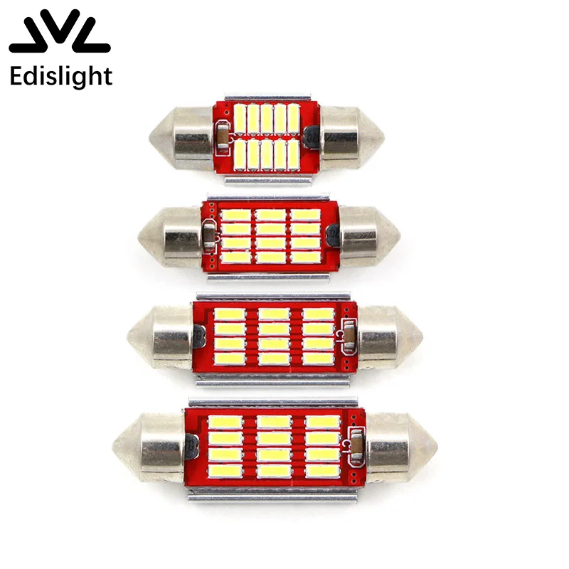 2x Festoon COB светодиодный C5W C10W 31 мм 36 39 42 Canbus лампа автомобильная карта купольный
