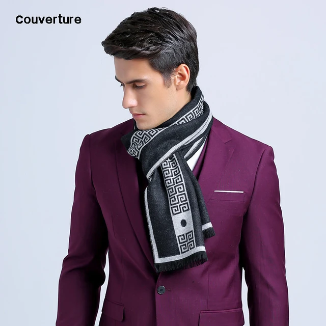 Luxury brand Business men's Scarf silk Cashmere Shawl good quality Warm Men 180*30 cm 1