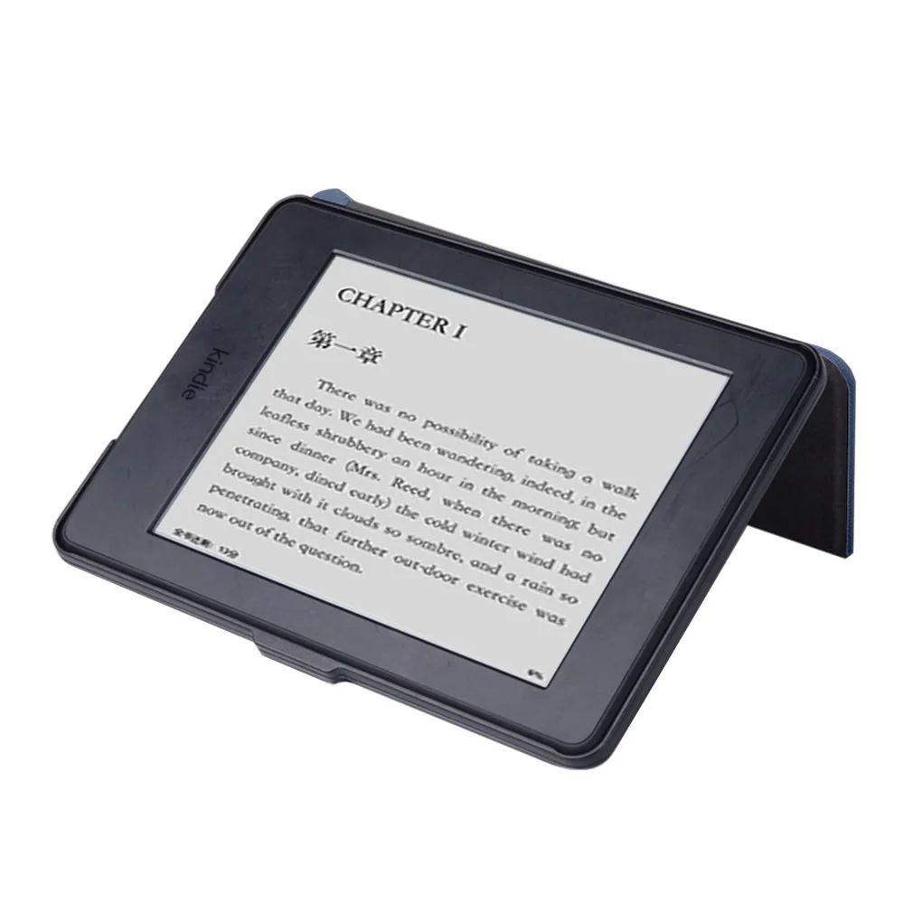 Серебряные цепи Kindle Paperwhite 1/2/3 складной чехол PU Искусственная кожа подставка Smart Cover для Amazon читалка Авто Режим сна/Пробуждение Shell