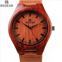 REDEAR1412, antique wood materials manufacturing men’s watch, quartz watch, leisure leather strap watch, watch of wrist of 2017