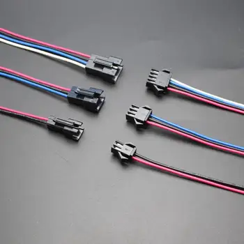 

2sets SM2.5 wiring harness connector 2/3/4 p p p/p / 5 6 7 p/p / 8 p / 9 10 p/p / 12 p wire male female end 15 cm