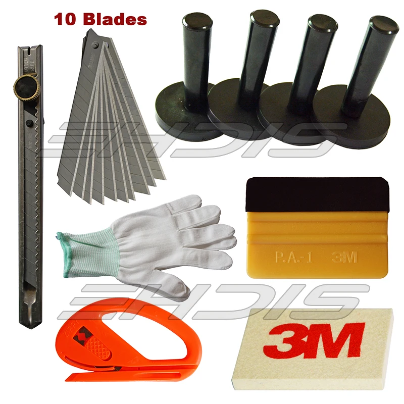 Window Tint Auto Vinyl Film Wrapping Tool Vinyl Cutter 3M Squeegee Gold