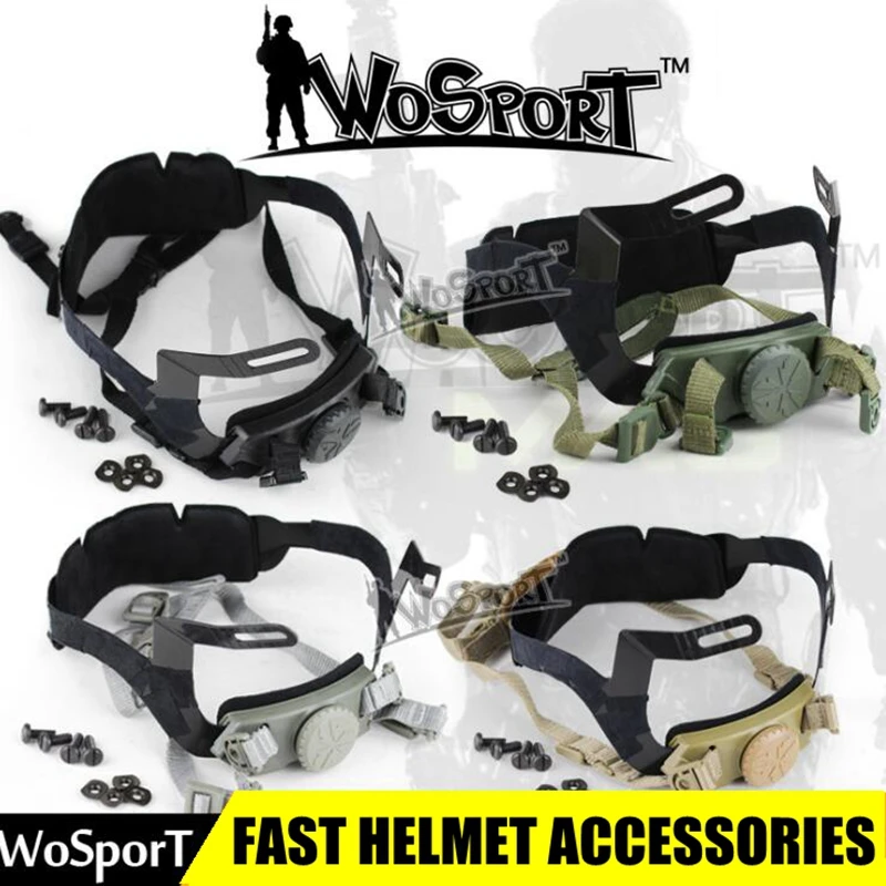 Tactical Helmet Dial Liner Locking Suspension System Chin Strap for Fast Helmet