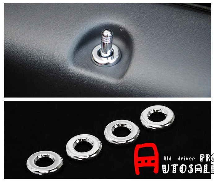 For Jeep Compass 2011 2012 2013 2014 2015 Interior Chrome Door Lock Pin Pins Decorative Cover Trim 4pcs | Автомобили и мотоциклы