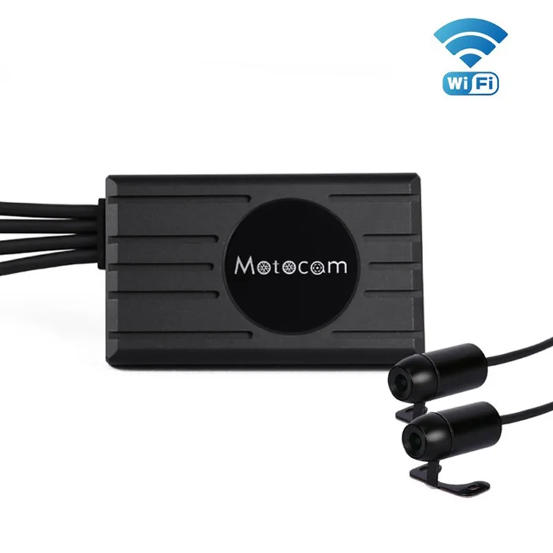 

Original 2CH M2F WIFI Dual 1080p Full HD Motorcycle DVR with Waterproof Lens Dash Camera Built-in G-sensor Opitonal GPS & Remote