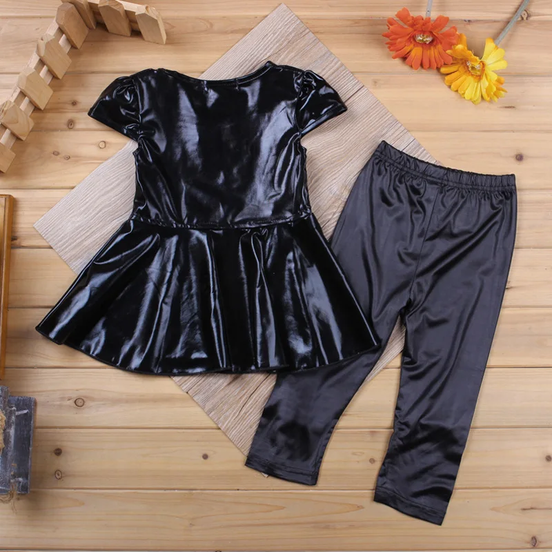 Baby-Girls-Clothing-Set-2018-New-2-Pieces-sets-Golden-Tops-Dress-Black-Pants-Toddler-girl (4)