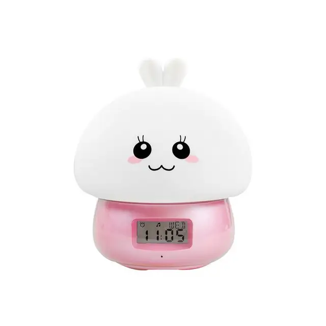 Colorful Multi color Remote Control Timing Cute Expression Bunny Alarm