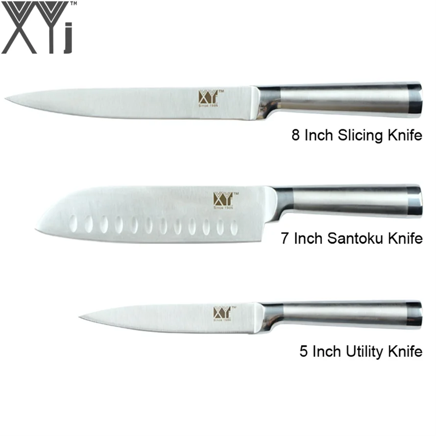 XYj кухонные ножи в японском стиле, ножи из нержавеющей стали, кухонные инструменты, аксессуары, кухонные ножи из нержавеющей стали, инструмент - Цвет: G