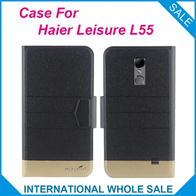 Cheap 5 Colors Original! Haier Leisure L55 Case New Arrival High Quality Flip Ultra-thin Leather Protective Case For Haier Leisure L55