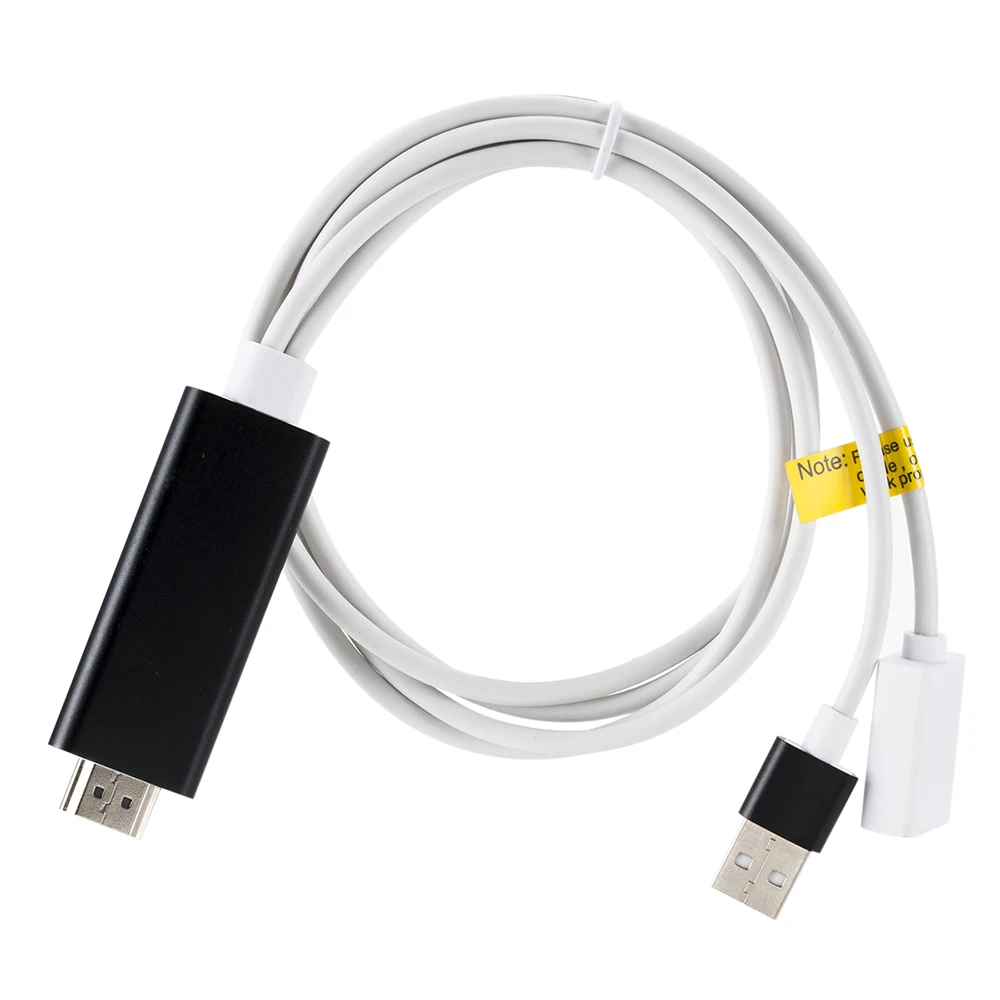 HDMI USB HD ТВ кабель для Lightning к HDMI AV цифровой ТВ адаптер для iPhone 7/7 s/6/6 S/Plus/iPad к HDMI зеркального шнура конвертер - Цвет: Черный