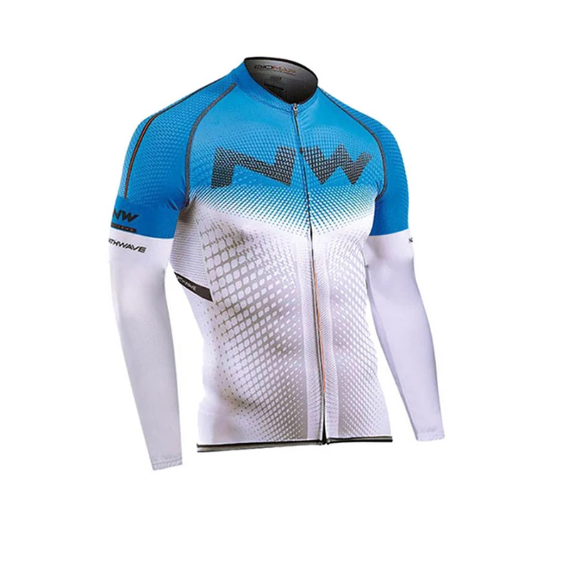 Летняя NW велосипедная Джерси длинная термо флисовая NORTHWAVE Pro Team гелевая Подушка 19d MTB велосипедная одежда Ciclismo Ropa Ciclista - Цвет: long jersey 4