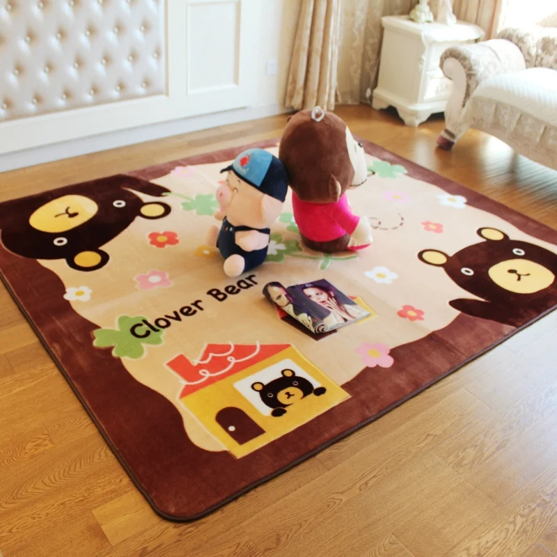 Cartoon Brown Bear Baby Room Carpet Play Mat Soft Baby Crawling Mats Living Room Bedroom Floor Mat Kids Rug Children's Rug Cartoon Brown Bear Baby Room Carpet Play Mat Soft Baby Crawling Mats Living Room Bedroom Floor Mat Kids Rug Children's Rug