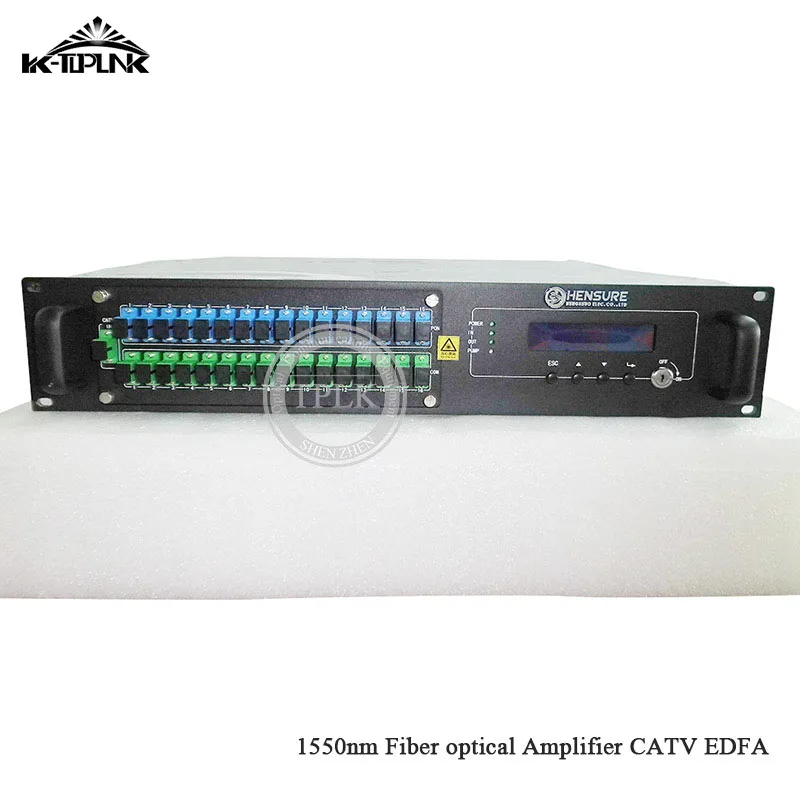 CATV EDFA Волоконно-оптический усилитель 1310/1490/1550 WDM 1550nm 2U/80 Вт 16 портов * 22dbm SC/APC SC/UPC