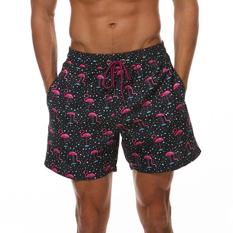 3 цвета Летние Гавайские шорты с принтом быстросохнущие Sunga Masculina спортивные свободные шорты для плавания мужские повседневные эластичные