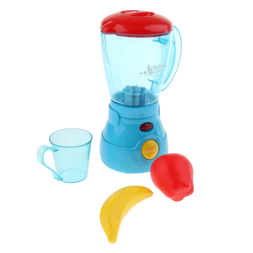 Battery Powered Pretend Play Toys Home Appliances Furniture Kids Kitchen Role Playing Game -Juicer