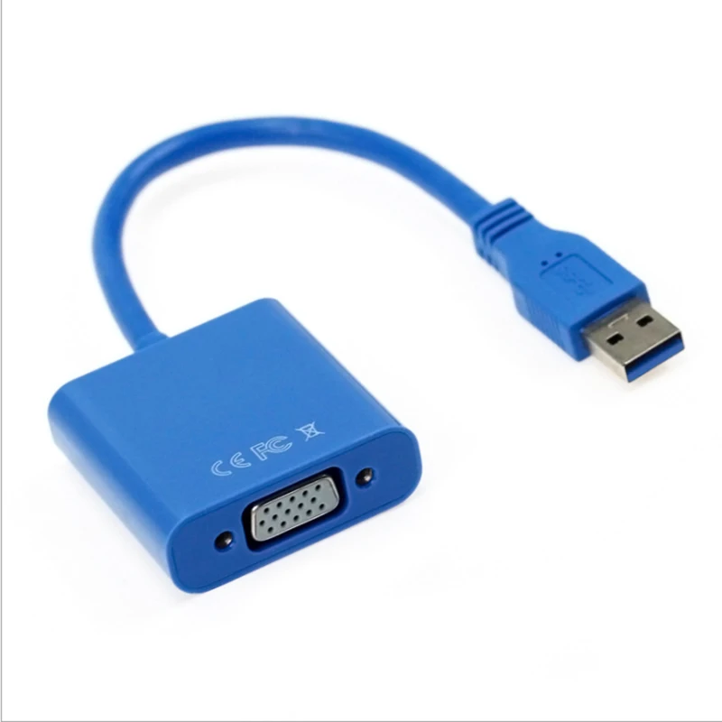 

USB 3.0 to VGA HD Converter Adapter External Video Graphic with drive disc for Desktop Laptop HDTV projector