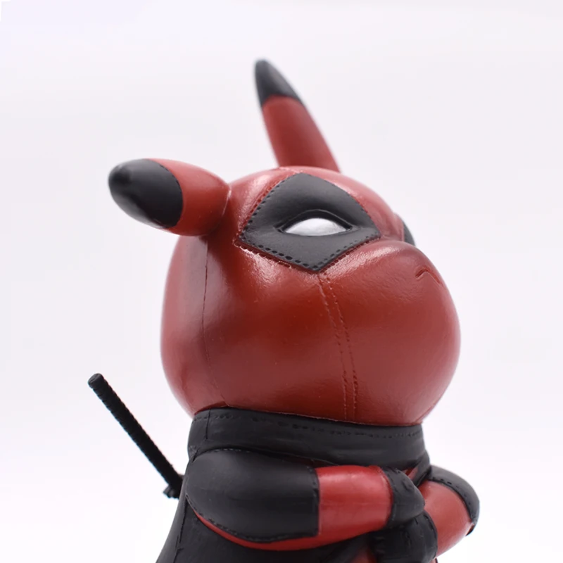 Genuine Deadpool Action Figure Pikachu Cosplay Deadpool Collectible Model Toy 15cm Pikachu Superhero Toys  FREE SHIPPING