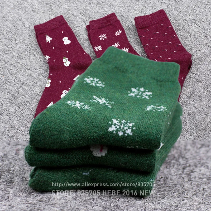 

Retail Wholesale Winter Wool Socks For Women Women's Sheep Woolen Knited Socks Men's Warm Sock Christmas Low Price High Quality