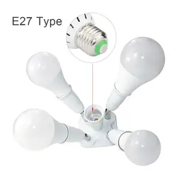 1 E27 разъем до 1 3 4 5 E27 Цоколь лампы расширитель сплиттер заглушка E27 держатель лампы конвертер аксессуары для домашнего освещения