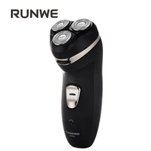 RUNWE Rechargeable Men’s Razor Electric Shaver 220V Shaving Machines For Men Rasoir electrique homme 3D Triple Floating Blade