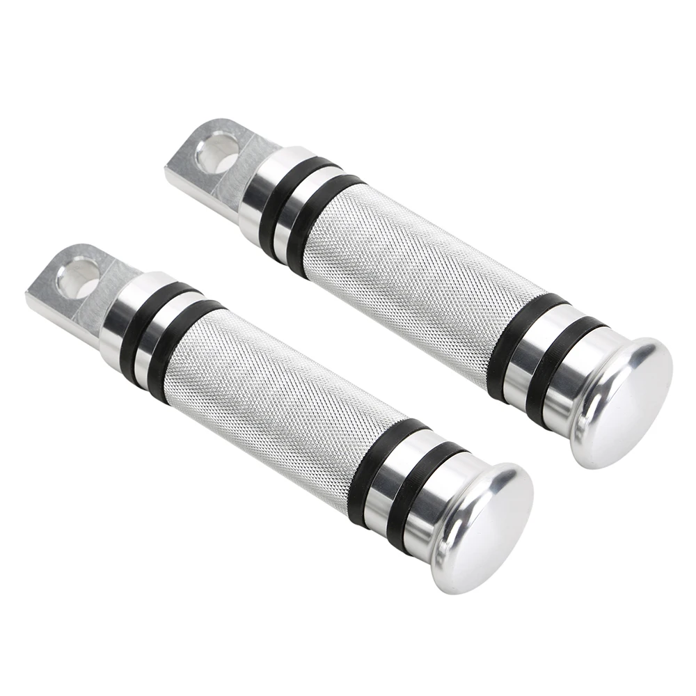 Lesoleil A Pair CNC Black Rear Front Foot Pegs Male Mount Aluminum for