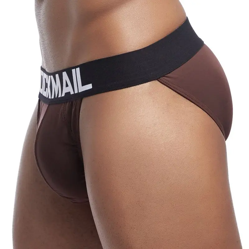 Мужские трусы бикини JOCKMAIL сексуальное мягкое дышащее шелковое нижнее белье для