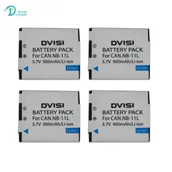 Dvisi 4 шт. NB-11L NB-11LH Батарея для Canon PowerShot a2300 является A2400 является A2500 a2600 A3400 является A3500 является ELPH 115 hs