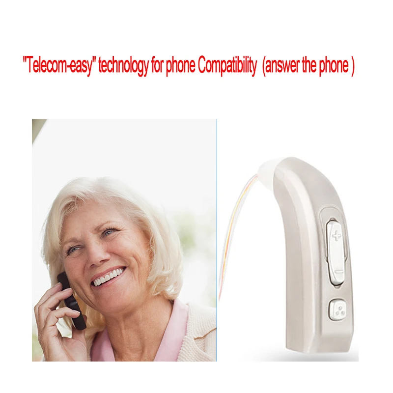 JE33 Newest Rechargeable Hearing Aid Auidphones Microphone Amplifier To Profound Deaf Hearing Aids Left /Right ear Dropshippin