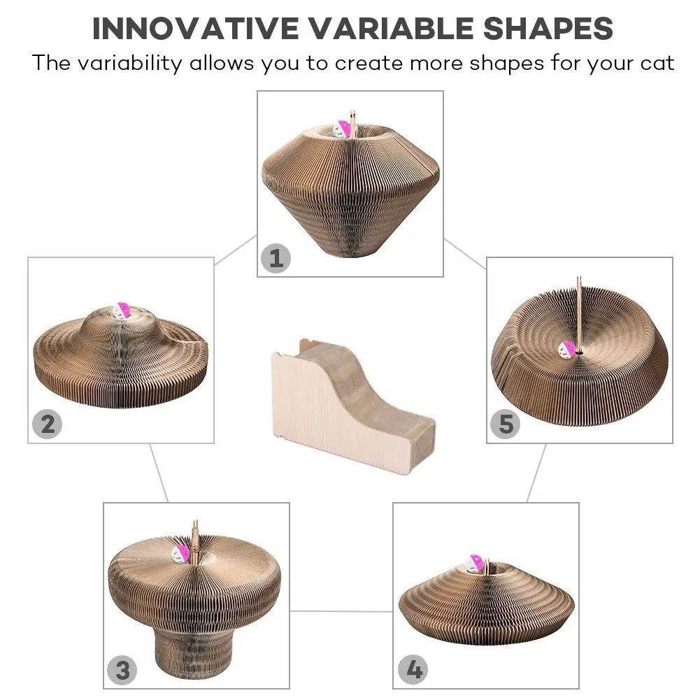 Портативный царапка для кота складной картон игрушка-Когтеточка для кошек кошки турбо игрушки