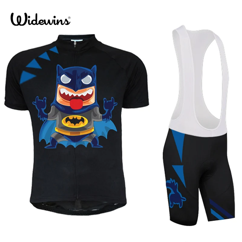 Велоспорт трикотаж Super Hero Черный Бэтмен полиэстер быстросохнущие дети велосипед велосипедный спорт одежда короткие велосипедная форма ropa