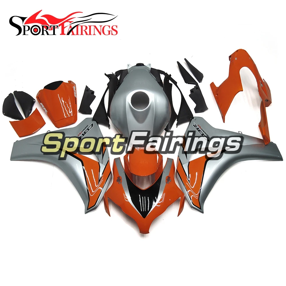 Orange Silver Fairings For Honda CBR1000RR Year 2008 2009 2010 2011 08 11 ABS Motorcycle Fairing