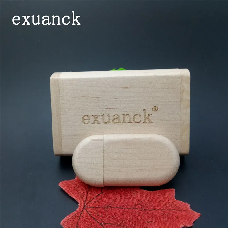 Exuanck 128 Мб 4 ГБ 8 16 32 искусственная деревянная usb карта 2 0 коробка (50 шт. бесплатного