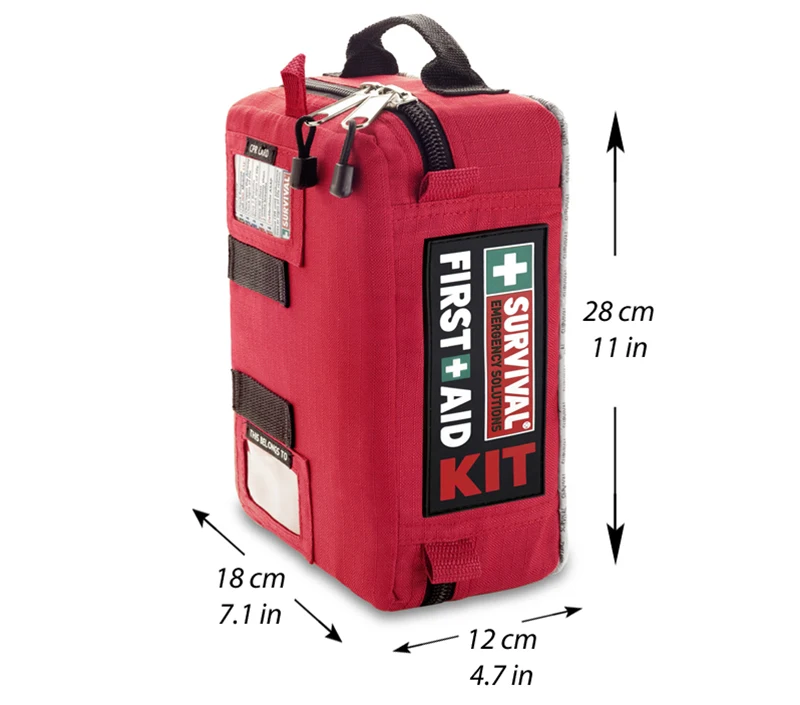 Kit de primeros auxilios de viaje de coche de supervivencia salvaje seguro bolsa médica al aire libre Camping senderismo KIT de tratamiento de emergencia Paquete de 4 secciones