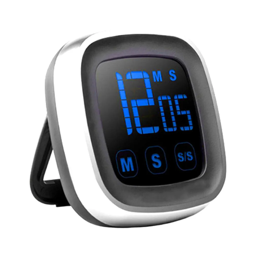 

New LED Display Kitchen Timer Electronic Touch Screen Electronic Digital Kitchen Cooking Timer Refrigerator Watch Home