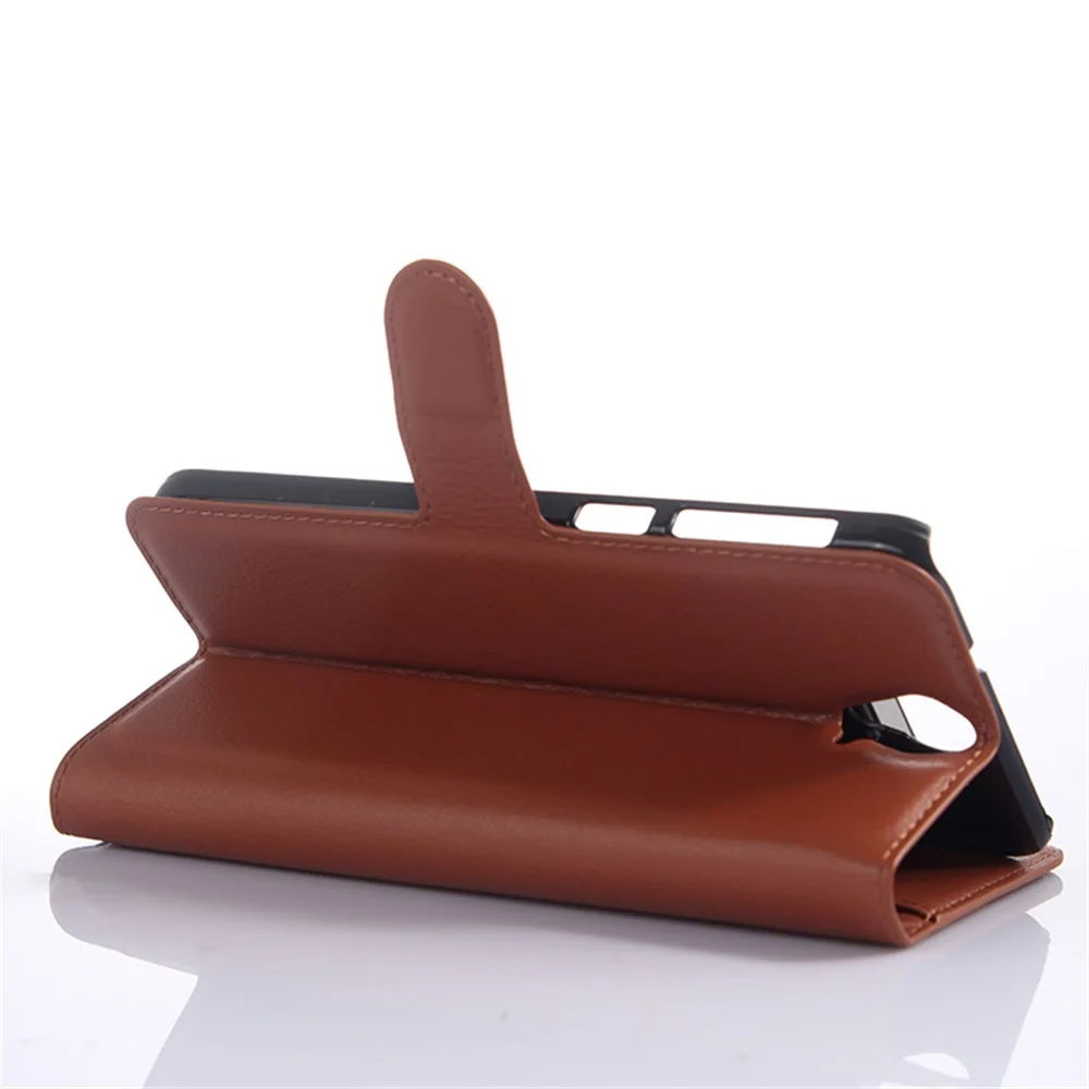 

Cyboris cover for HTC ONE E9 E9 Plus E9+ 5.5 inch Flip Lichi Holster PU Leather with card slot holders stand function