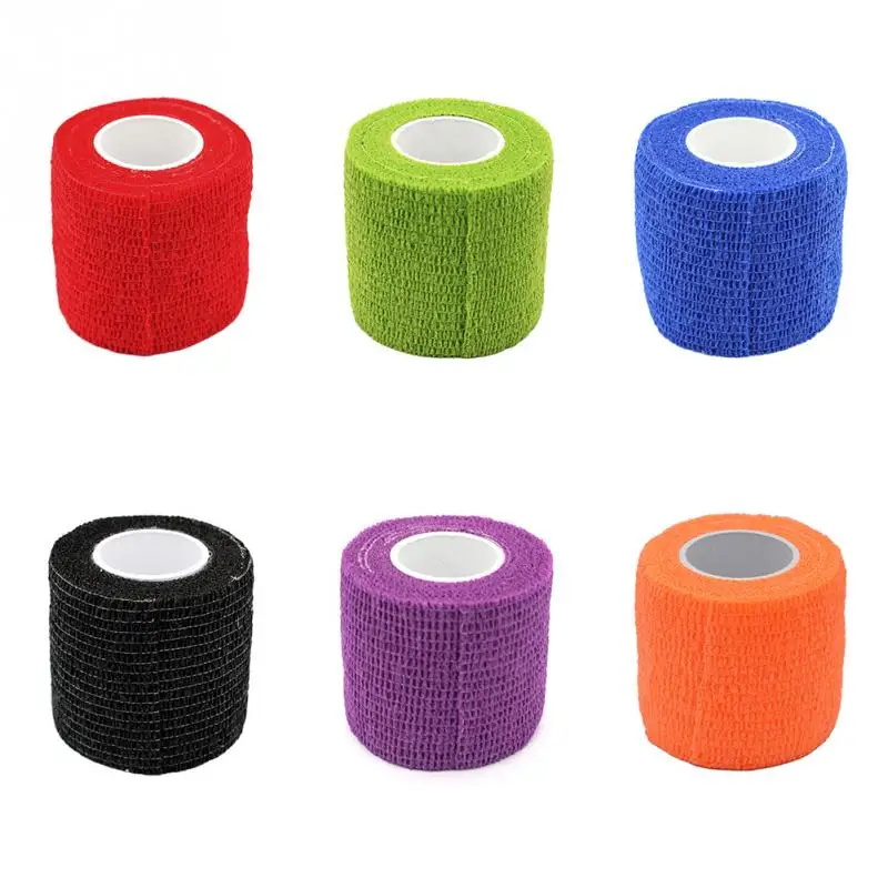 

5*450cm Self Adhesive Bandage Elastic Bandage Non-woven Fabrics Tattoo Finger Wrist Support Bandage Ankle kneepad