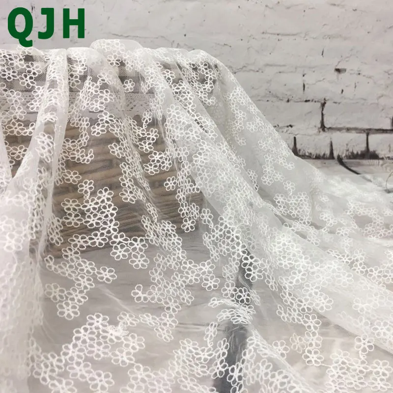 Изысканная невероятно белая кружевная ткань в стиле ретро QJH роскошная модная