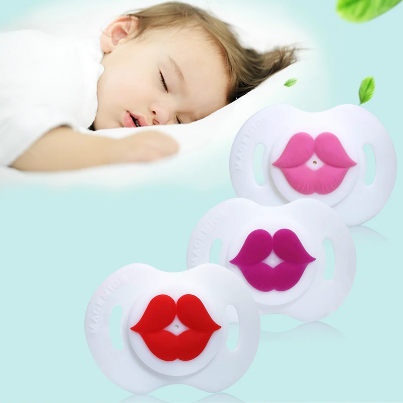 

MQATZ Silicone Funny Nipple Dummy Pacifier Baby Soother Joke Prank Toddler Pacy Orthodontic Nipples Teether Baby Pacifier Care